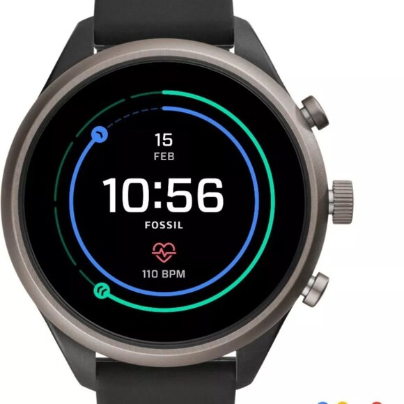 $275 MSRP- Fossil FTW6024 Women's Sport Smartwatch 41mm Aluminum- Open Box - Picture 2 of 5